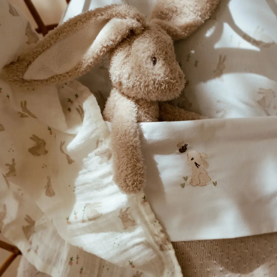 Wieglaken - Wit - Newborn Naturals - Baby Bunny