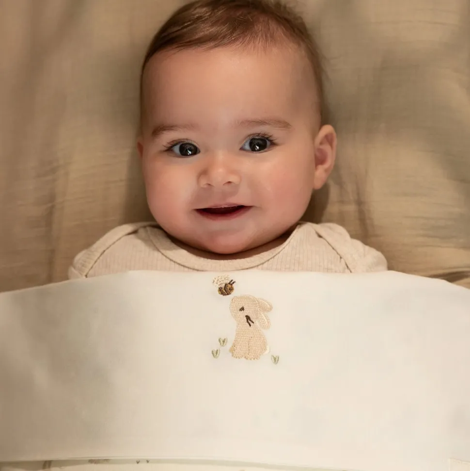 Wieglaken - Wit - Newborn Naturals - Baby Bunny