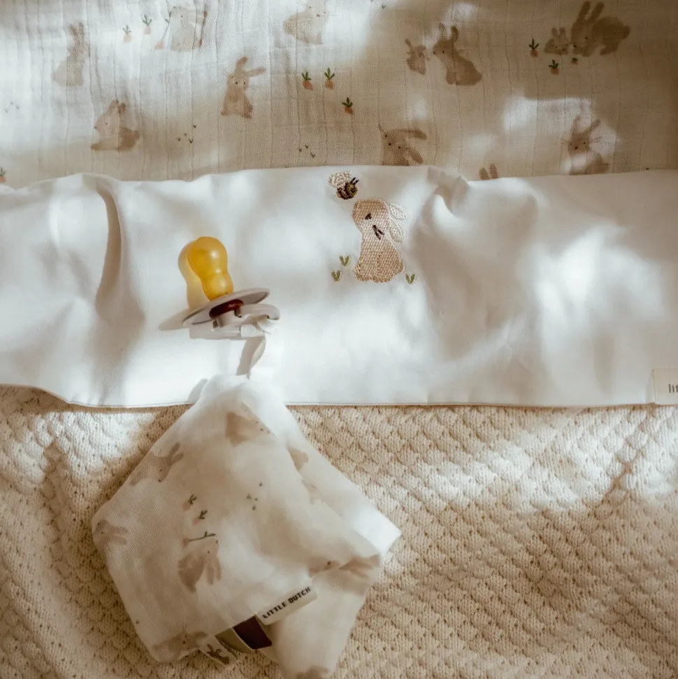 Wieglaken - Wit - Newborn Naturals - Baby Bunny
