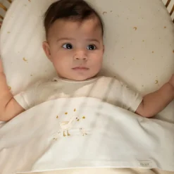 Wieglaken - Wit - Newborn Naturals - Little Goose