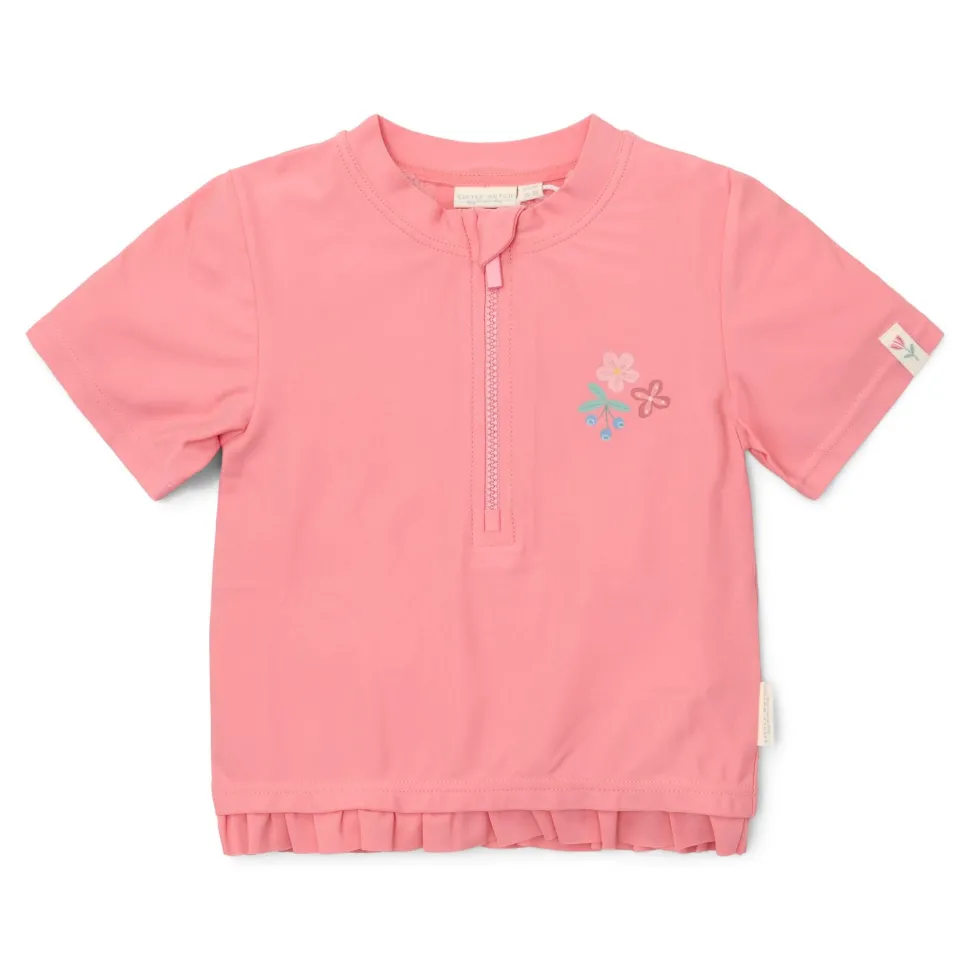 Zwemshirt korte mouw - Roze - Sunny Flowers