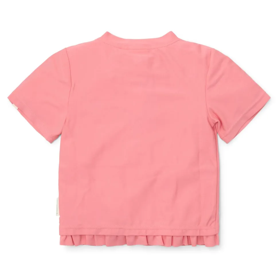 Zwemshirt korte mouw - Roze - Sunny Flowers